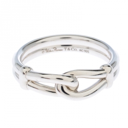 Tiffany & Co. Paloma Picasso Silver Knot Ring Size 67