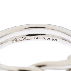 Tiffany & Co. Paloma Picasso Silver Knot Ring Size 67