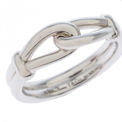Tiffany & Co. Paloma Picasso Silver Knot Ring Size 67