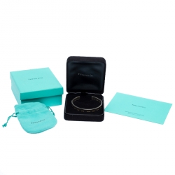 Pre Owned Tiffany & Co. Atlas Roman Numeral Sterling Silver Open Cuff Bracelet