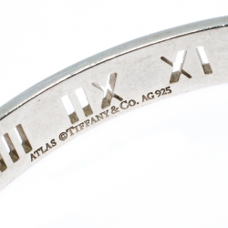 Pre Owned Tiffany & Co. Atlas Roman Numeral Sterling Silver Open Cuff Bracelet
