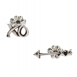 Pre Owned Tiffany & Co. Paloma's Graffiti Arrow & Love Kiss Asymmetric Stud Earrings