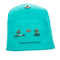 Pre Owned Tiffany & Co. Paloma's Graffiti Arrow & Love Kiss Asymmetric Stud Earrings