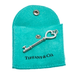 Tiffany & Co. Sterling Silver Heart Key Pendant