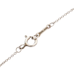 Pre Owned Tiffany & Co. Sterling Silver Paloma Picasso Loving Heart Pendant Necklace