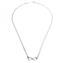 Pre Owned Tiffany & Co. Tiffany Infinity Silver Chain Link Necklace