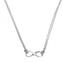 Pre Owned Tiffany & Co. Tiffany Infinity Silver Chain Link Necklace
