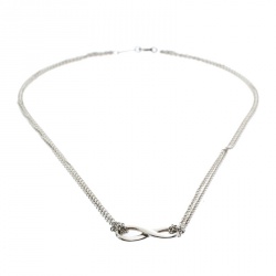 Pre Owned Tiffany & Co. Tiffany Infinity Silver Chain Link Necklace