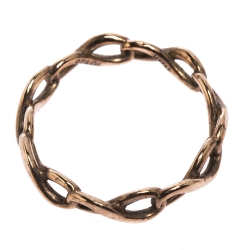 Pre Owned Tiffany & Co. Infinity Rubedo Narrow Band Ring Size 52