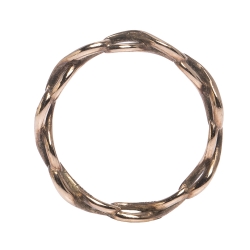 Pre Owned Tiffany & Co. Infinity Rubedo Narrow Band Ring Size 52