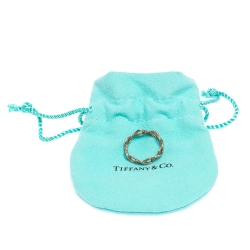 Pre Owned Tiffany & Co. Infinity Rubedo Narrow Band Ring Size 52