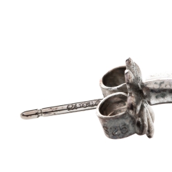 Pre Owned Tiffany & Co. Tiffany 1837 Silver Hoop Earrings