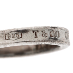 Pre Owned Tiffany & Co. Tiffany 1837 Silver Hoop Earrings