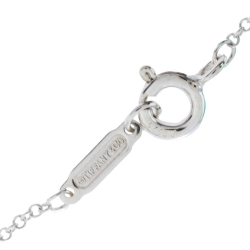 Pre Owned Tiffany & Co. Tiffany Heart Key Rubedo Silver Pendant Necklace