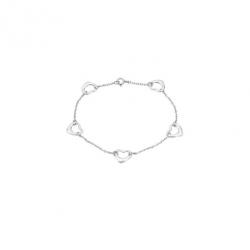 Pre Owned Tiffany & Co. Elsa Peretti Open Heart Silver Bracelet