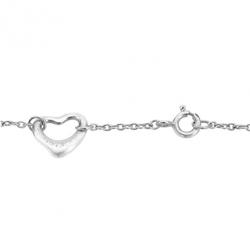 Pre Owned Tiffany & Co. Elsa Peretti Open Heart Silver Bracelet