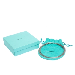 Pre Owned Tiffany & Co. Multi Wire Silver Strand Choker Necklace