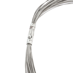 Pre Owned Tiffany & Co. Multi Wire Silver Strand Choker Necklace