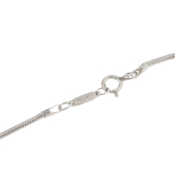 Pre Owned Tiffany & Co. Bar & Heart Tag Silver Dual Pendant Necklace