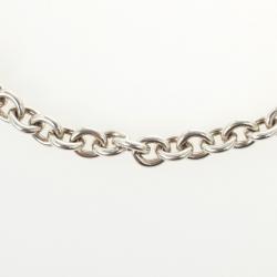 مملوكة مسبقًا Tiffany & Co. Return to Tiffany Silver Oval Tag Necklace