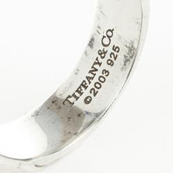 Pre Owned Tiffany & Co. Nature Rose Silver Ring Size 55