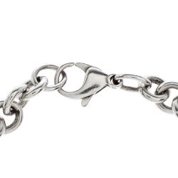 Pre Owned Tiffany & Co. Return To Tiffany Oval Tag Silver Bracelet