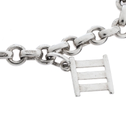 Pre Owned Tiffany & Co. Sterling Silver Atlas Charms Bracelet