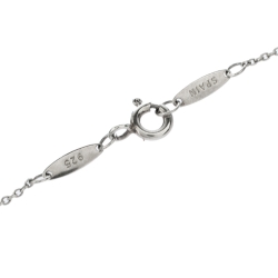 Pre Owned Tiffany & Co. Elsa Peretti Pink Sapphire Silver Necklace