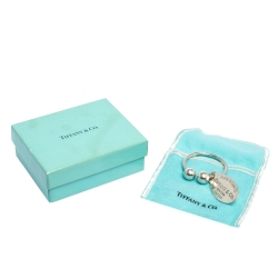 Pre Owned Tiffany & Co. Return to Tiffany Silver Key Ring