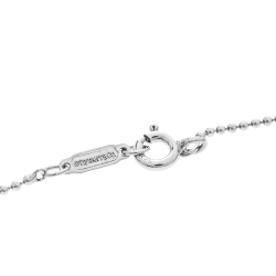 Pre Owned Tiffany & Co.Tiffany Keys Enamel Heart Key Silver Pendant Necklace