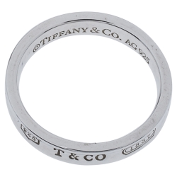 Tiffany & Co. Tiffany 1837 Silver Narrow Ring Size 61