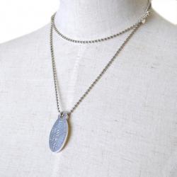 Pre Owned Tiffany & Co. Silver Return To Tiffany Oval Tag Pendant