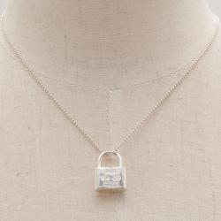 Tiffany & Co.1837™ Silver Lock Pendant 16" chain