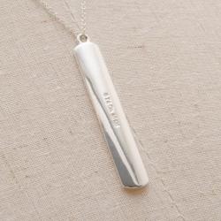 Pre Owned Tiffany & Co.1837™ Bar Pendant 20'' Silver Chain