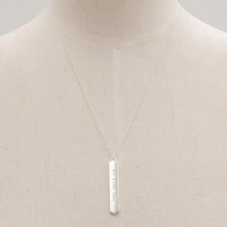 Pre Owned Tiffany & Co.1837™ Bar Pendant 20'' Silver Chain