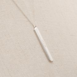 Pre Owned Tiffany & Co.1837™ Bar Pendant 20'' Silver Chain