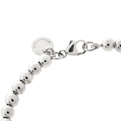 Pre Owned Tiffany & Co. Return To Tiffany Enamel Silver Bead Bracelet