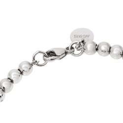 Pre Owned Tiffany & Co. Return To Tiffany Enamel Silver Bead Bracelet