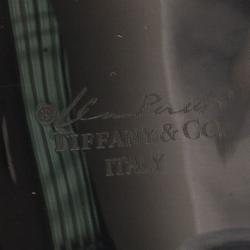 Pre Owned Tiffany & Co. Elsa Peretti Bone Charcoal-Color Ruthenium Over Copper Cuff Bracelet