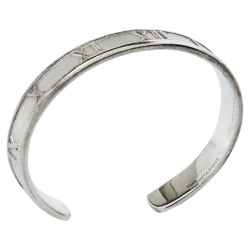 Pre Owned Tiffany & Co. Vintage Atlas Silver Open Cuff Bracelet