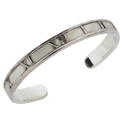 Pre Owned Tiffany & Co. Vintage Atlas Silver Open Cuff Bracelet