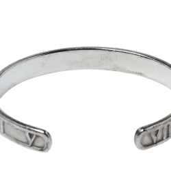 Pre Owned Tiffany & Co. Vintage Atlas Silver Open Cuff Bracelet