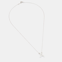 Pre Owned Tiffany & Co. Paloma Picasso Graffiti X Silver Pendant Necklace