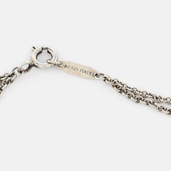 Tiffany & Co. Return To Tiffany Sterling Silver Love Heart Tag & Key Charm Bracelet