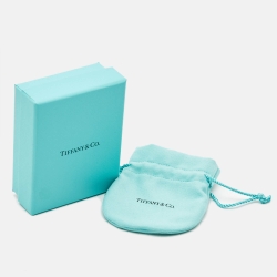 Pre Owned Tiffany & Co. Return to Tiffany Heart Tag Blue Enamel Silver Bead Bracelet 