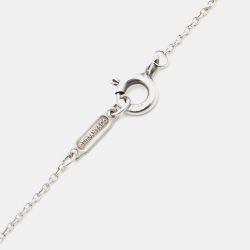 Pre Owned Tiffany & Co. Return To Tiffany Enamel Sterling Silver Pendant Necklace