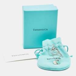 Pre Owned Tiffany & Co. Return To Tiffany Enamel Sterling Silver Pendant Necklace