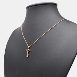 Pre Owned Tiffany & Co. 18K Rose Gold  Oval Key Necklace