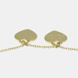 مملوكة مسبقًا Tiffany & Co. 18K  Yellow Gold Return to Tiffany Double Heart Tag Pendant Necklace