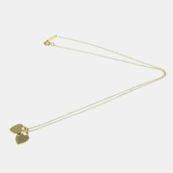 مملوكة مسبقًا Tiffany & Co. 18K  Yellow Gold Return to Tiffany Double Heart Tag Pendant Necklace